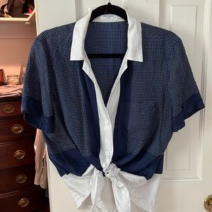 Equipment short sleeve bottom tie